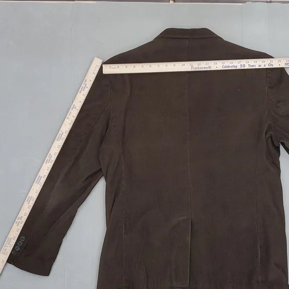 J. Crew Factory sport coat men's XL navy blue corduroy western blazer - Picture 6 of 11